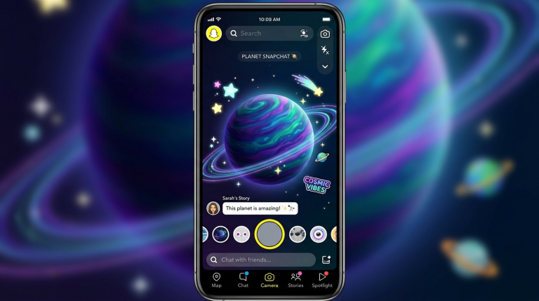Planet on Snapchat